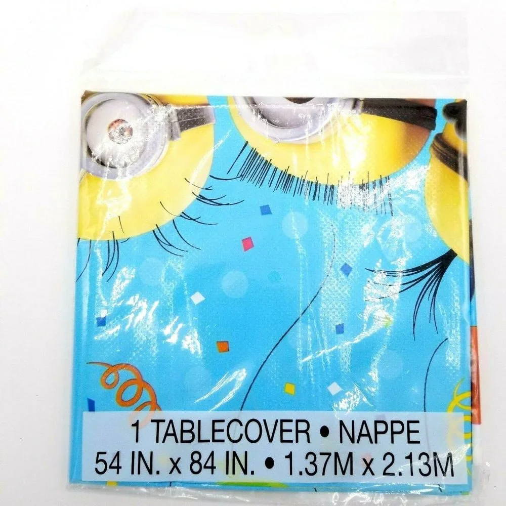 Despicable Me Minions Birthday Party Decorations Tablecloth Birthday Banner NEW